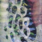 Gewächs II, 2017, Schablonendruck auf Papier 42 x 29,7 cm
