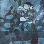 Gewächs VI, 2017, Schablonendruck auf Papier 42 x 29,7 cm